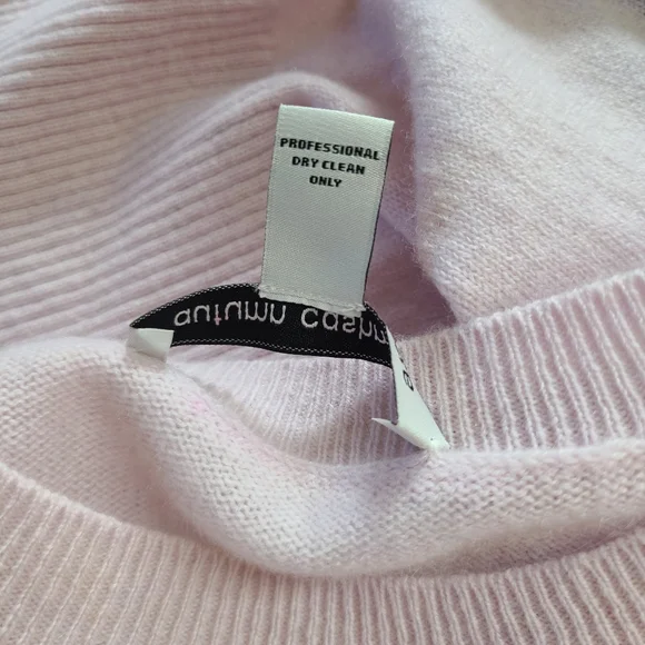 Autumn Cashmere Floral Sleeve Crew Boxy Crop Sweater XS - Picture 8 of 12